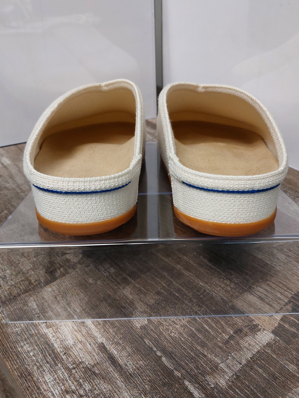 Rothy's Cream Canvas Slip-On Clogs - Picture 5 of 8